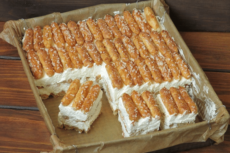 Butterkeks Kuchen mit Vanillecreme, ohne Backen ! - Einfach Nur Lecker