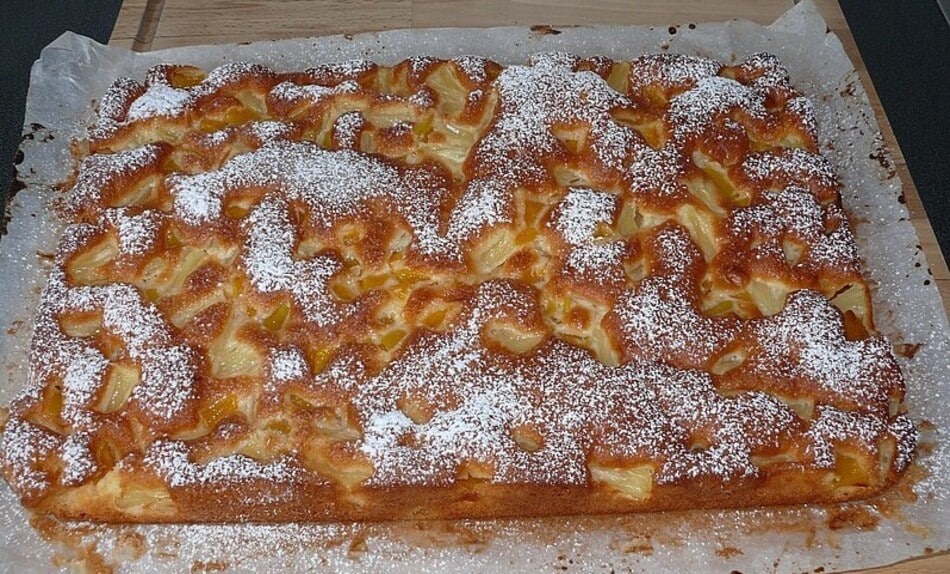 Apfelkuchen vom Blech, wie früher bei oma ! - Einfach Nur Lecker