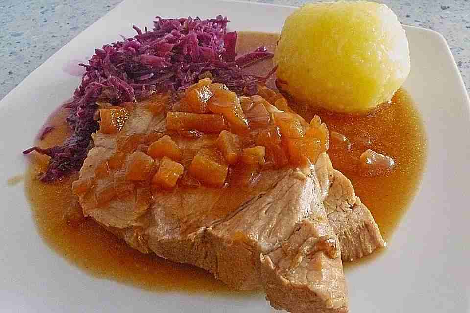 Schweinebraten Vom Schinken Mit Senf Rosinen Kruste - Rezepte Suchen
